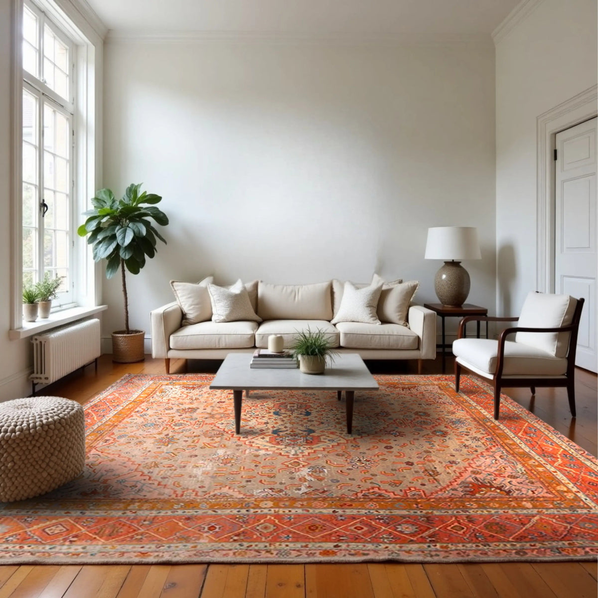 16x18 Antique Turkish Oushak Rug | RenCollection Rugs 16x18 Antique Turkish Oushak Rug | RenCollection Rugs