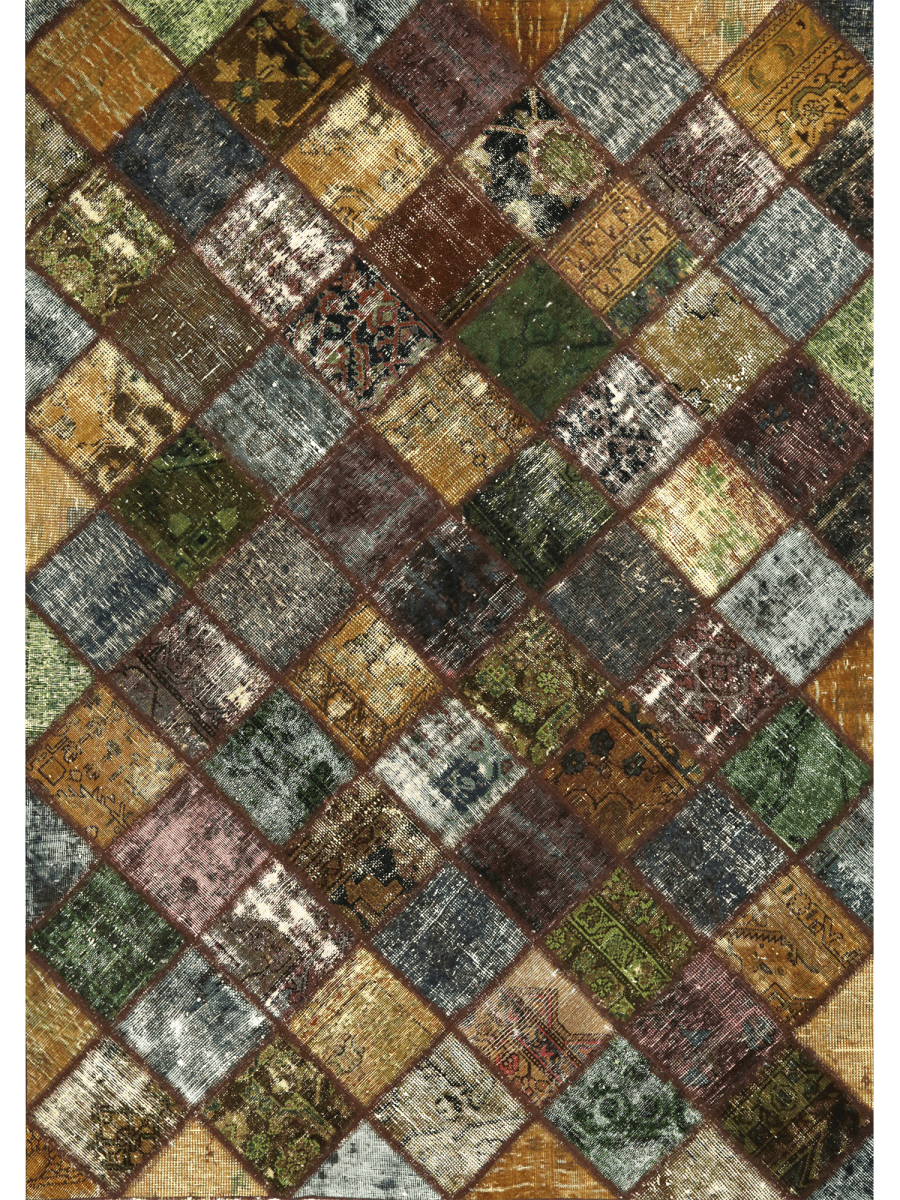The 5x7 Multicolor Vintage Persian Patchwork Area Rug – RenCollection