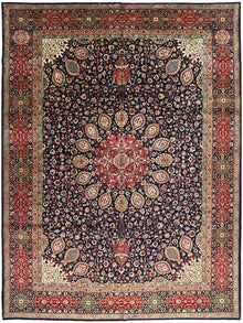  10x 13 Old Persian Tabriz Masterpiece Rug - 109388.