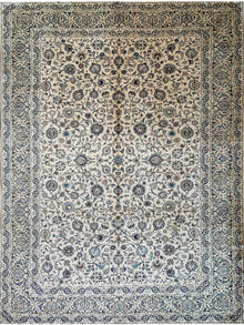  10x14 Old Persian Kashan Area Rug - 108666.