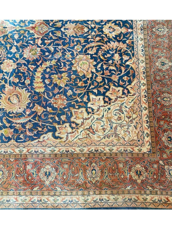 10x15 Antique Persian Tabriz Area Rug - 600021.