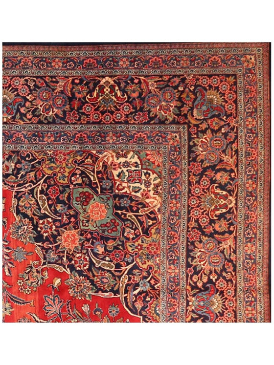 12x16 Old Persian Kashan Area Rug - 107130.