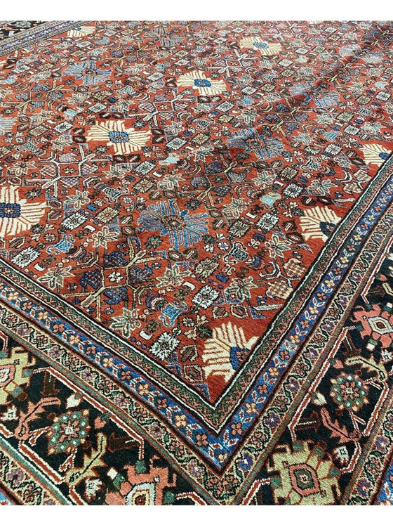 12x20 Antique Persian Mahal Area Rug - 107365.