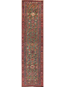  3x12 Antique Persian Kordish Runner - 110238.