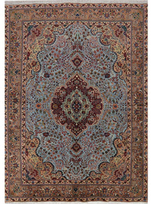  4'7 x 6'9 Old Persian Tabriz Masterpiece Rug - 110572.