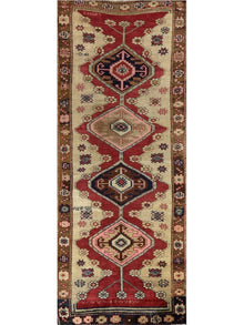 4x11 Old Persian Malayer Runner Rug - 110575.