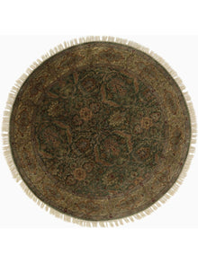  4x4 Round Indian Agra Area Rug - 105414.