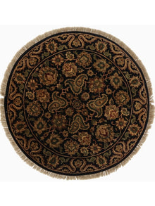  4x4 Round Indian Agra Area Rug - 105542.