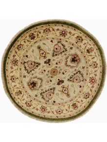  4x4 Round Indian Agra Area Rug - 106236.