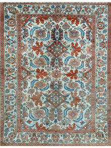  5x7 Antique Persian Bakhtiari Area Rug - 100853.