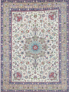  8'3 x 10'11 Old Persian Tabriz Masterpiece Rug - 109354.