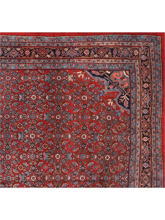 8'10 x 12'2 Antique Persian Bijar Area Rug - 107456.