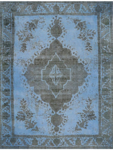  9x12 Overdyed Persian Area Rug - 110923.