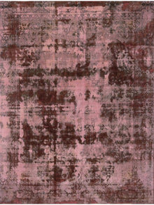  9x12 Pink Overdyed Persian Area Rug - 109744.