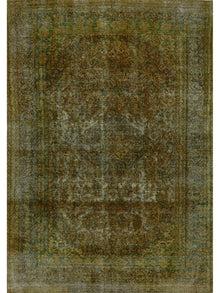  9x13 Overdyed Persian Area Rug - 108881.