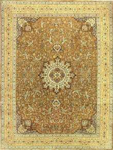  10 X 13 Old Persian Tabriz Masterpiece Rug - 110960.