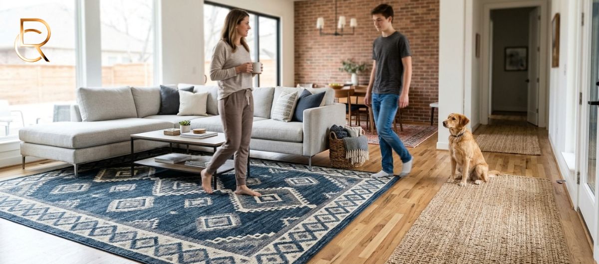 Best Area Rugs for High-Traffic Areas in Dallas Homes - RenCollection
