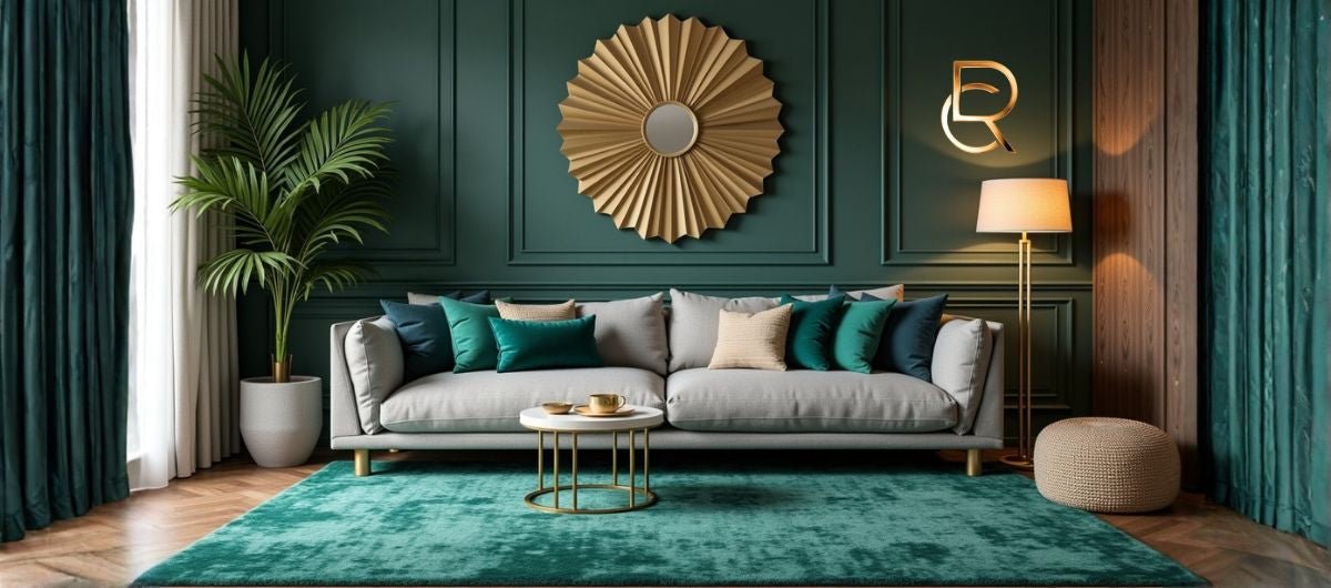 Best Color Rug on Gray Couch: Glamorous Rugs to the Living Room - RenCollection