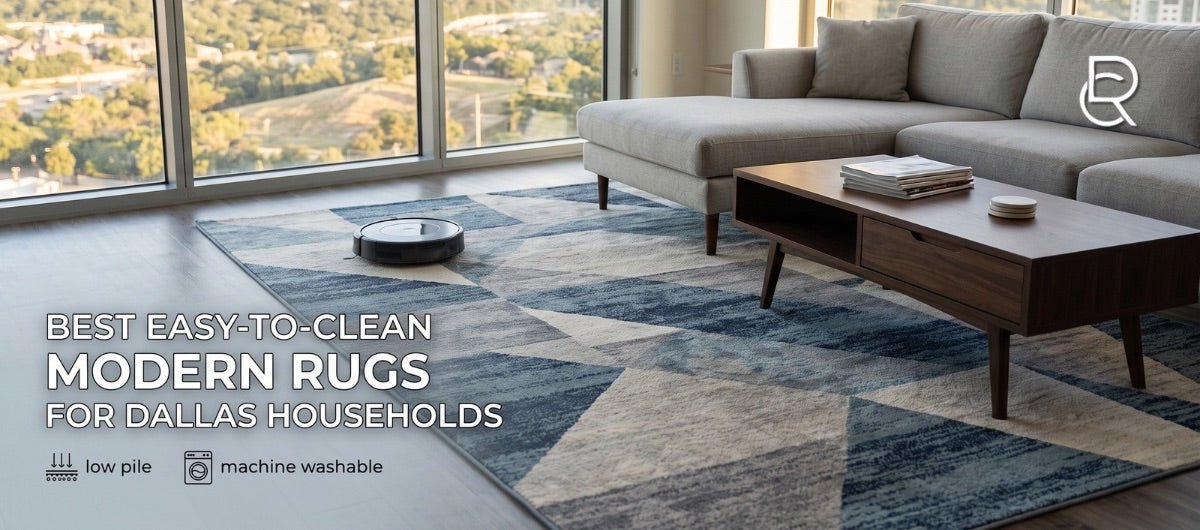 Best Easy to Clean Modern Rugs for Dallas Households - RenCollection