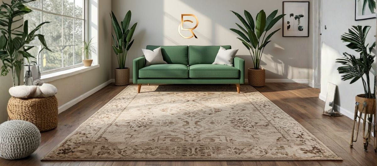 Best Rug for a Green Couch: Color, Texture & Style Guide - RenCollection