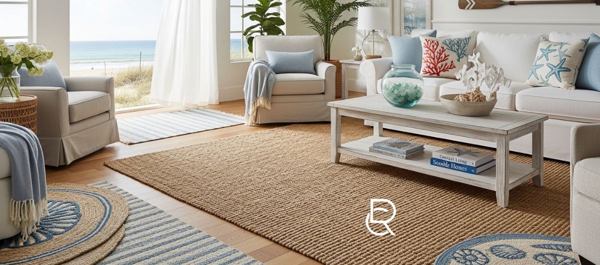 Coastal Rugs: Guide to Build a Relaxing Beach Style Home - RenCollection