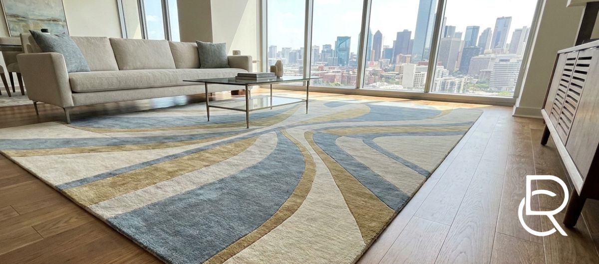 Custom Modern Abstract Area Rugs in Dallas | RenCollection - RenCollection
