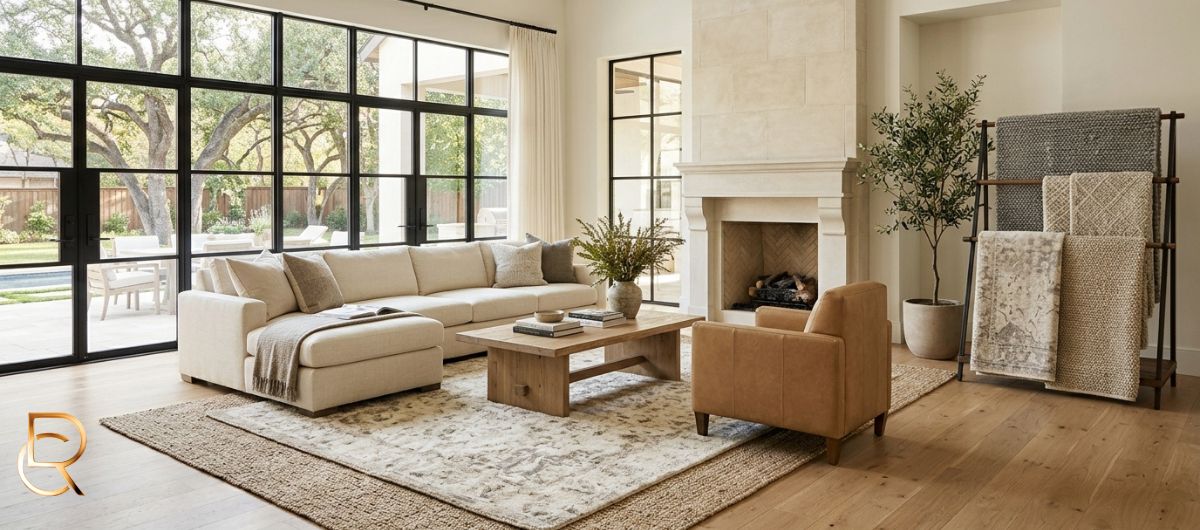 Dallas TX Neutral Area Rugs: Beige, Cream and Gray - RenCollection