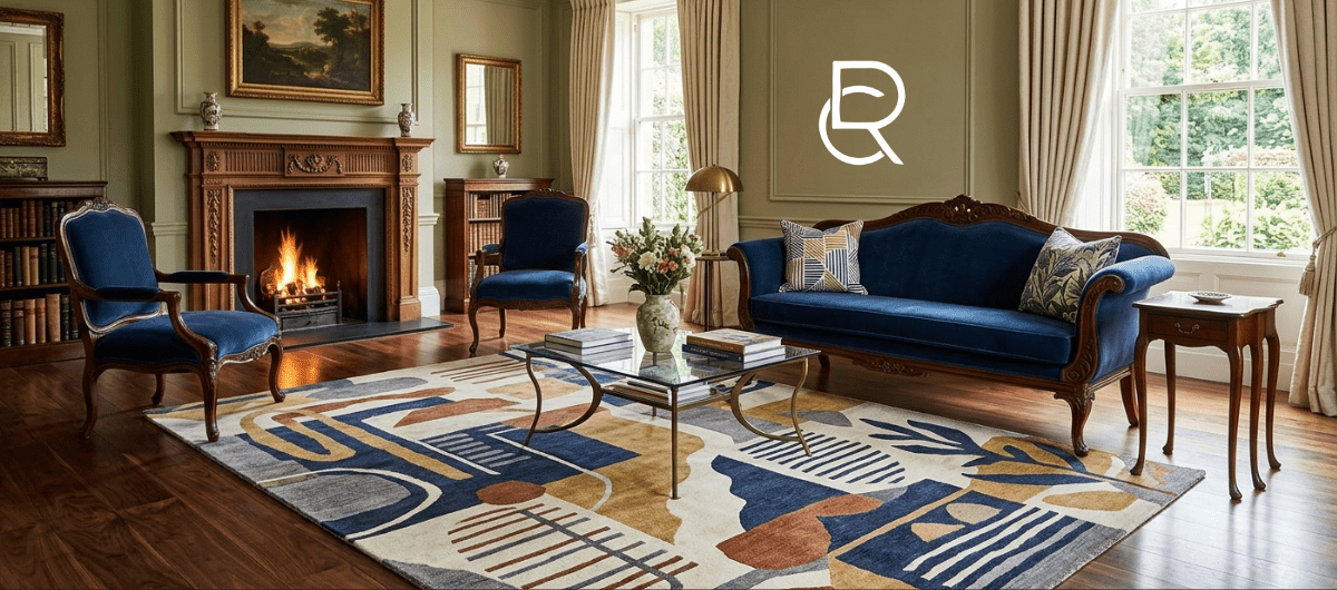 Do Contemporary Rugs Suit Traditional Queen Anne-Style Rooms - RenCollection