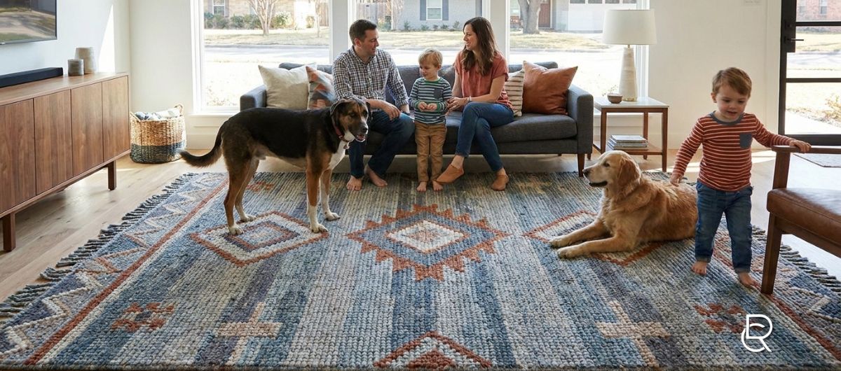 Durable Contemporary Rugs for High-Traffic Dallas Homes - RenCollection