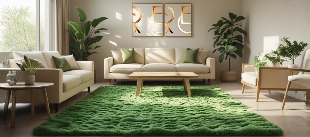 Green Rug Animal Pattern Green Area Rugs: Guide to popular material, Shades and pattern ...