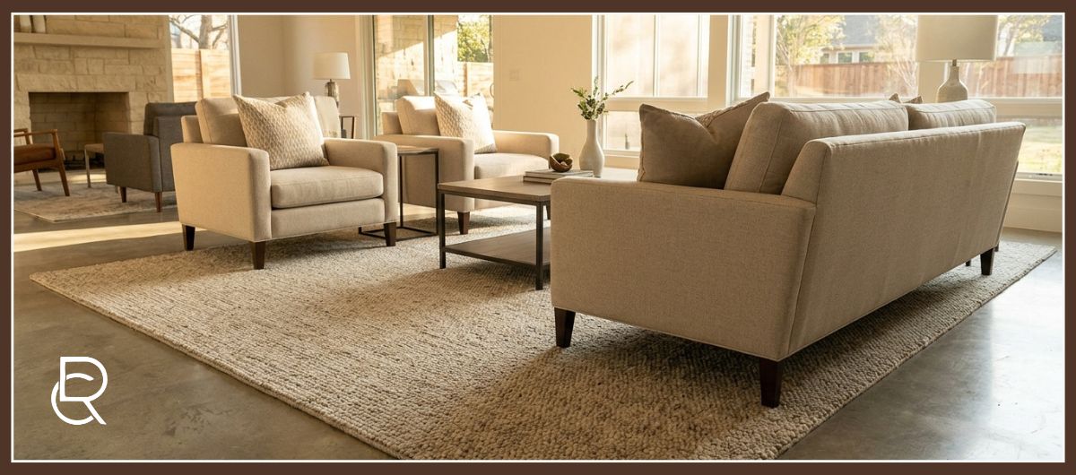 How to Choose the Right Rug Size for Your Dallas Home - RenCollection
