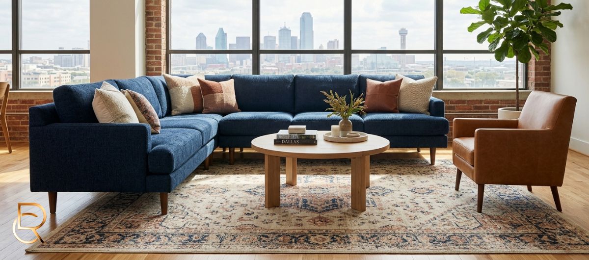 How to Match an Area Rug With Your Sofa in Dallas TX - RenCollection