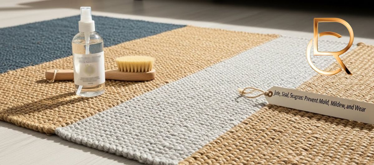 Jute, Sisal, and Seagrass Rug Care: Prevent Mold, Mildew, and Wear - RenCollection