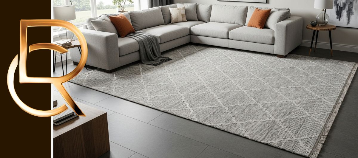 L-Shaped Living Room Rug Guide: Guide to the Best L-Shaped Rug Layout - RenCollection