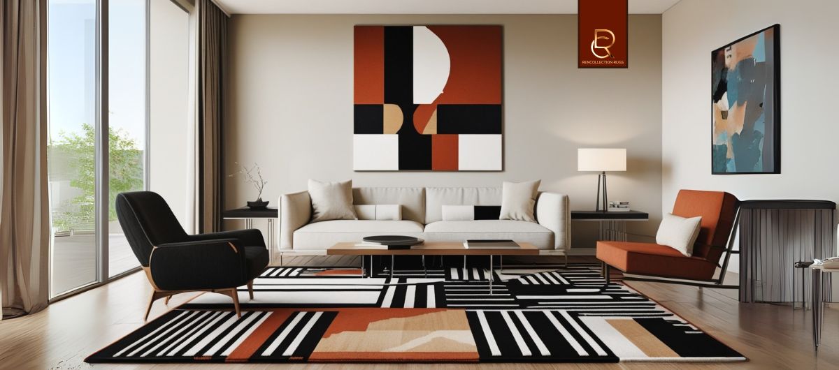 Learning How to Combine Wall Art and Furniture with Modern Rugs - RenCollection