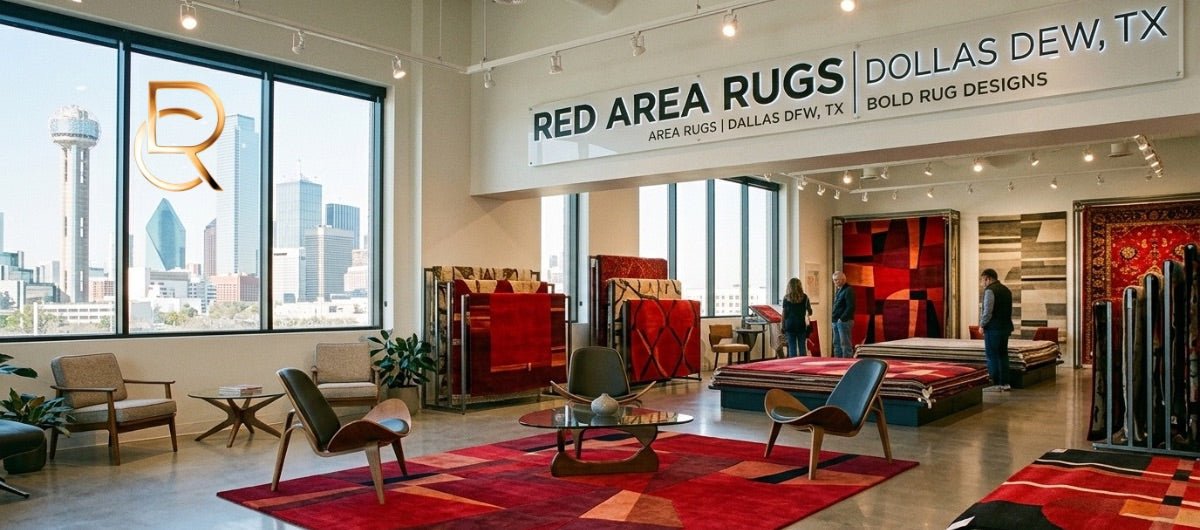 Red Area Rugs in Dallas DFW, TX | Bold Rug Designs - RenCollection
