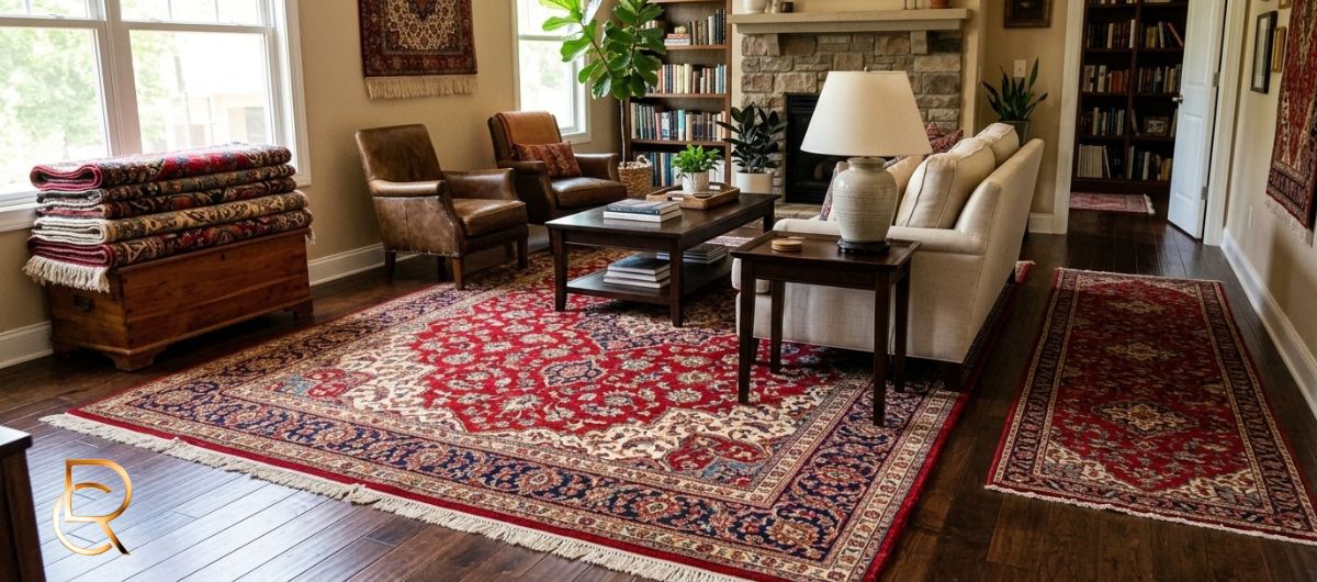 Red Persian Rugs: How to Choose the Design, Size & Placement - RenCollection