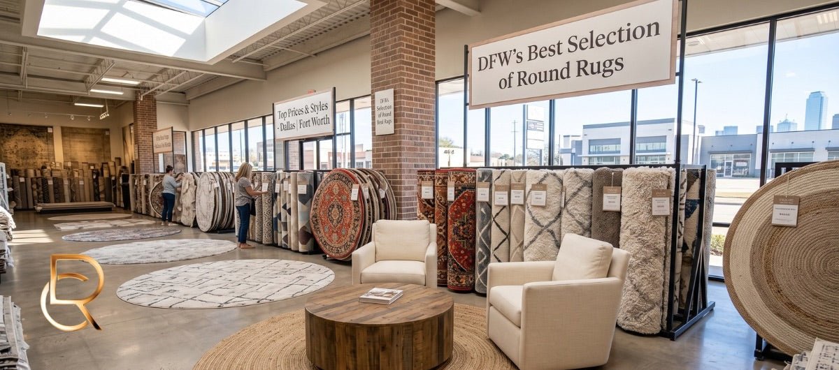 Round Rugs Dallas DFW, TX | Best Styles & Top Prices - RenCollection