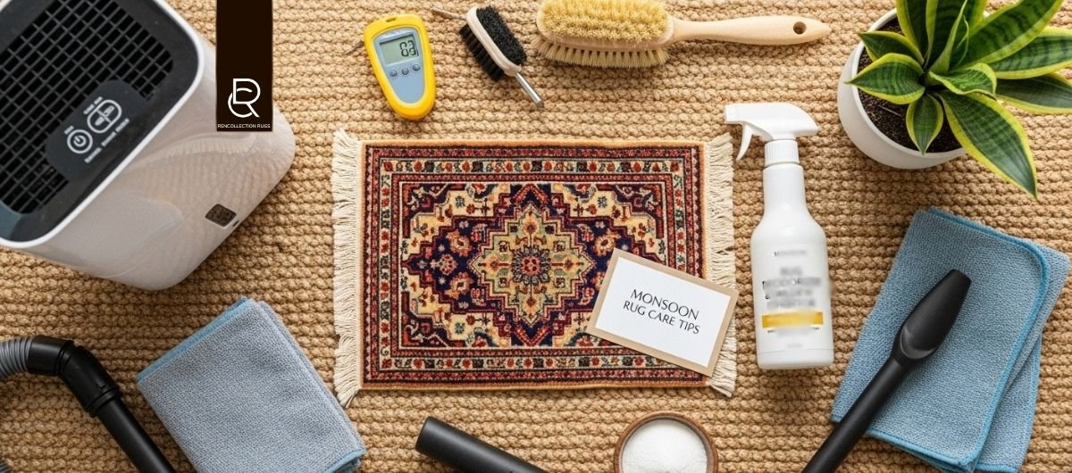 Rug Care and Maintenance Tips for Monsoon Season - RenCollection
