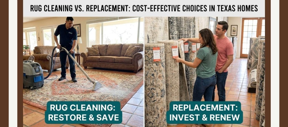 Rug Cleaning vs Replacement in Texas: Cost-Effective? - RenCollection