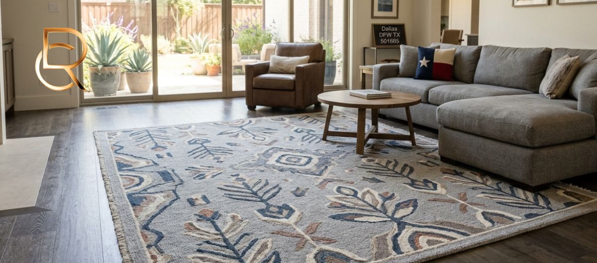 Shop 8x8 Transitional Square Area Rug Dallas DFW TX - RenCollection