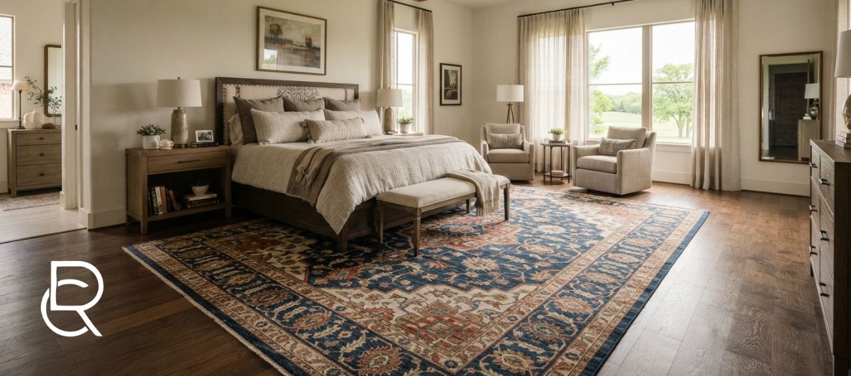 Top Overs‌i⁠zed Rugs Dallas DFW TX for Spacious Bedro‌oms - RenCollection
