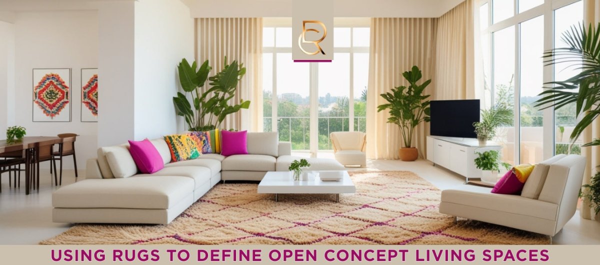Using Rugs to Define Open Concept Living Spaces Effectively