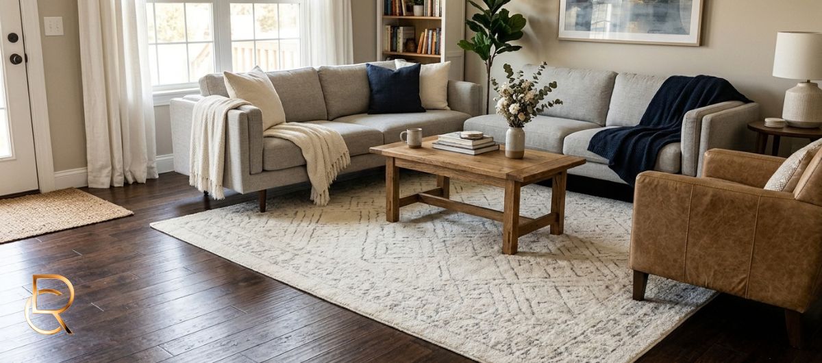 What Color Area Rug Works Best With Dark Wood Floors? - RenCollection
