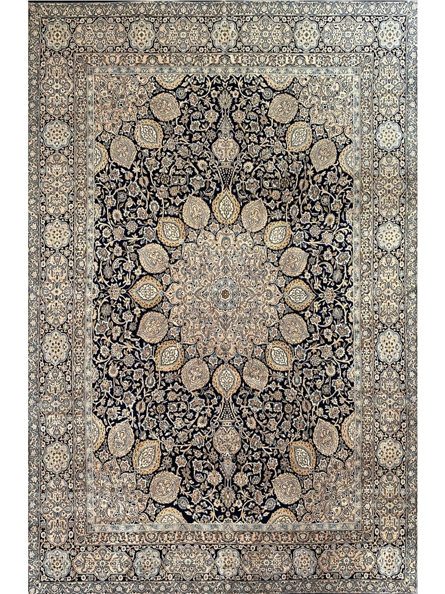 10x16 Old Persian Kerman Area Rug - 110330