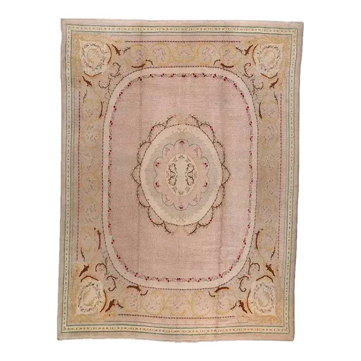 11x14 Antique French Savonnerie Area Rug - 100206