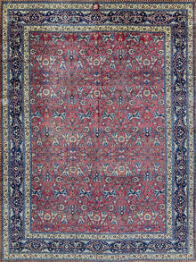  11x14 Old Persian Tabriz Area Rug - 109856