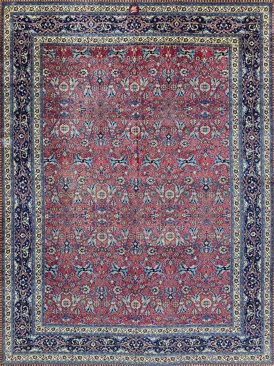 11x14 Old Persian Tabriz Area Rug - 109856