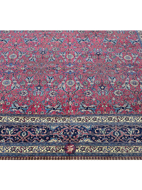 11x14 Old Persian Tabriz Area Rug - 109856