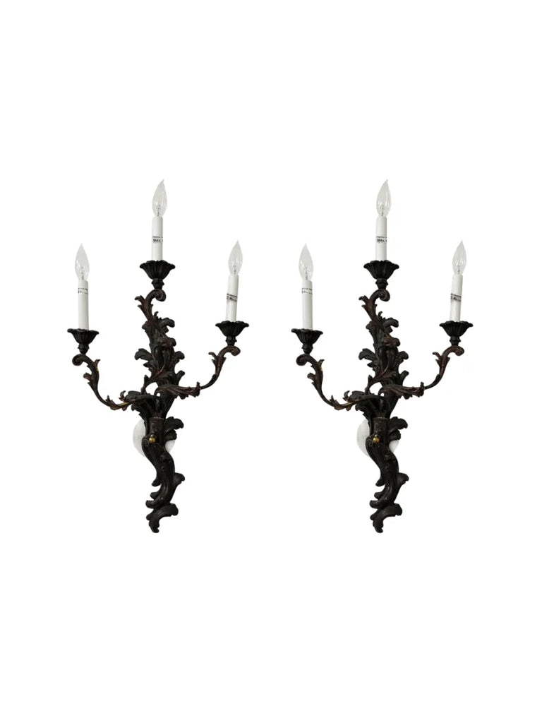 18th C. French Style 3-Light Sconce - 1080